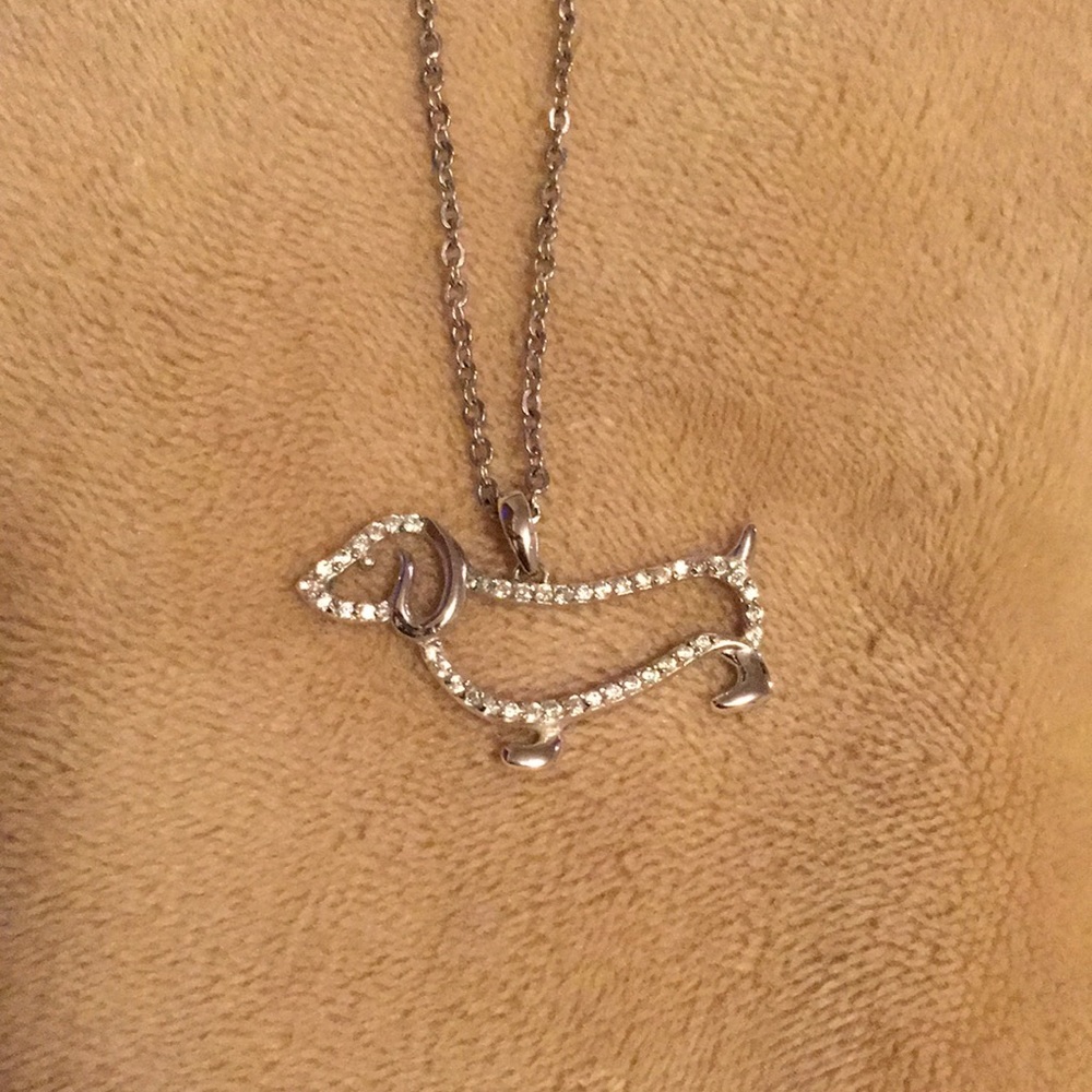 Dachshund Rhinestone Necklace